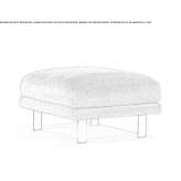 Fabric pouffe/footstool Liskeard