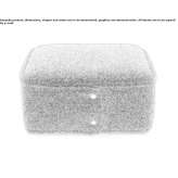 Square fabric pouffe Zsambok