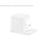 Square fabric pouffe Kuman