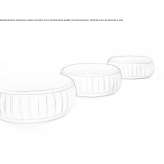 Round fabric pouffe Cagis