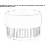 Round fabric pouffe Izvaryne