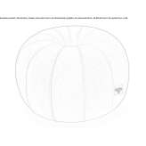 Round fabric pouffe Toepen
