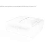 Leather pouffe Agli