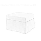 Upholstered bed-pouf Macere