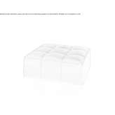 Square pouffe Coco