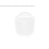 Round leather pouffe Cully