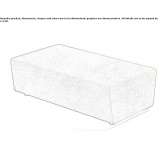 Rectangular pouffe made of eco-leather Itegem