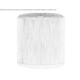 Round pouffe made of wooden veneer Morance