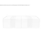 Upholstered rectangular leather pouf Sennoy