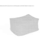 Upholstered rectangular bean bag pouffe made of fabric Axintele