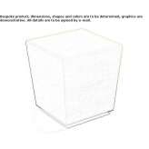 Square pouf made of eco-leather Jayton