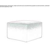 Square velvet pouf Pecetto