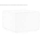 Upholstered square pouffe made of fabric Camber