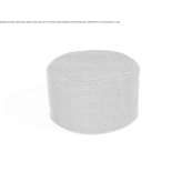 Upholstered round fabric pouffe Axintele