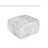 Square pouffe Coya