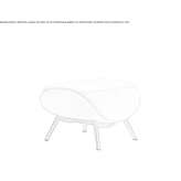Upholstered pouffe Zena