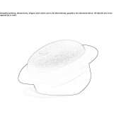 Polyurethane pouf Sassari