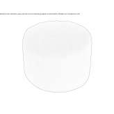 Round fabric pouffe Sada
