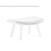 Upholstered footstool Oceano