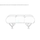 Velvet footstool Junee