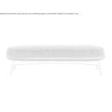 Footstool upholstered with fabric Lambton