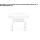 Footstool upholstered with fabric Manhush