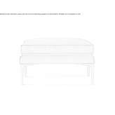 Leather footstool Malvas