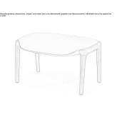 Footstool upholstered in leather Meyerode