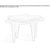 Fabric footstool/stool Cimarron