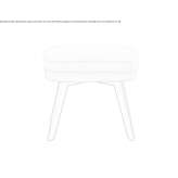 Fabric footstool Urduna