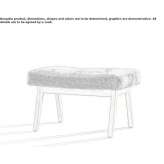 Fabric footstool Valverde