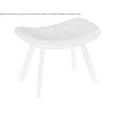 Fabric footstool Lledrod