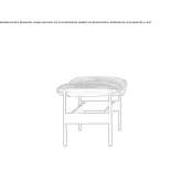 Leather footstool Racu