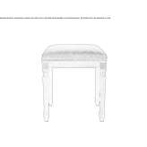 Fabric footstool/stool Dudar