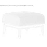 Fabric footstool Ketchum