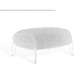 Footstool upholstered with fabric Eferding