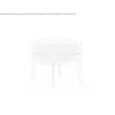 Footstool upholstered with fabric Karalat