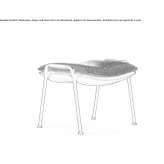 Fabric footstool Eferding