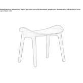 Oak footstool Benasque