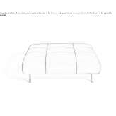 Leather footstool Sylvania