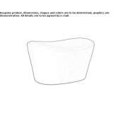 Fabric footstool Masone