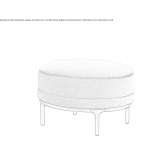 Round pouffe Sision