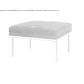 Footstool upholstered with fabric Guaca