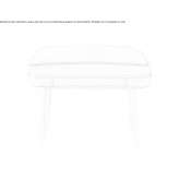 Footstool upholstered in leather Vanaton