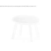 Sheepskin footstool Antunez