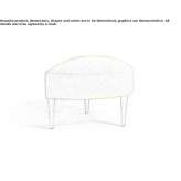 Fabric footstool Mollaj