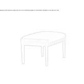 Fabric footstool Sipi
