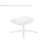 Podnóżek z podstawą 4-ramienną Drebach