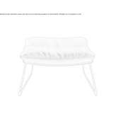 Upholstered footrest based on a sleigh Villadoz