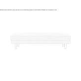 Fabric footstool/bench Linthal